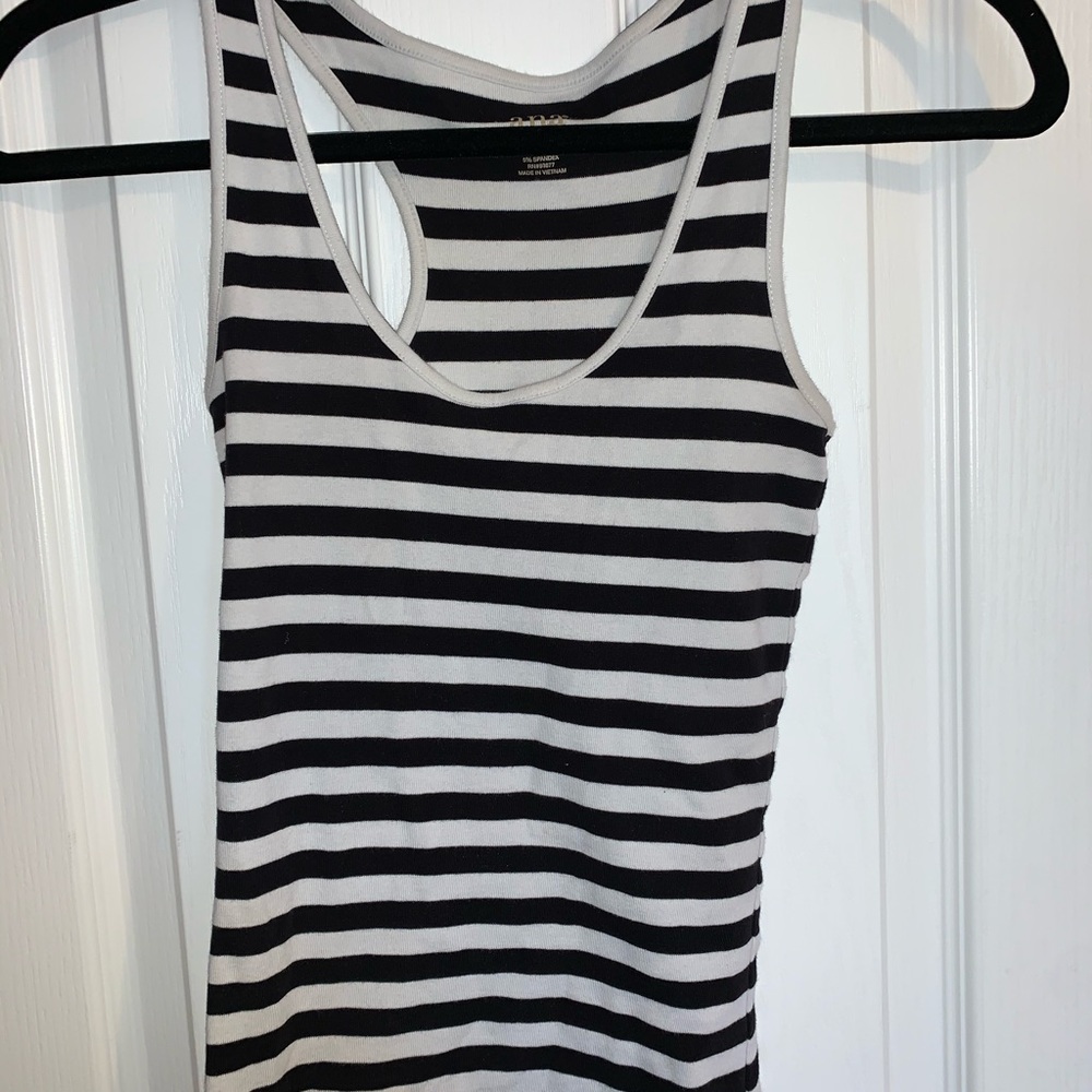 Black and white tank top